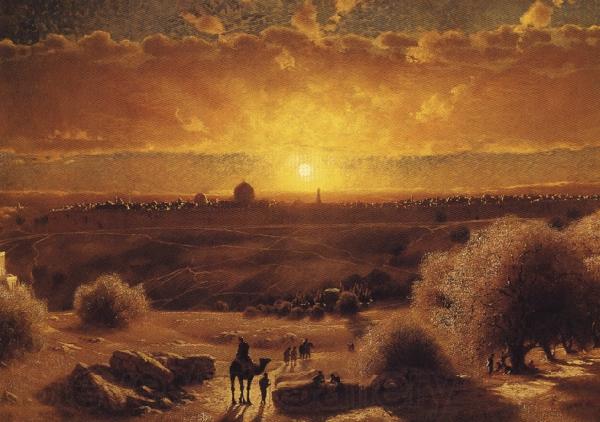 James Fairman View of Jerusalem Germany oil painting art